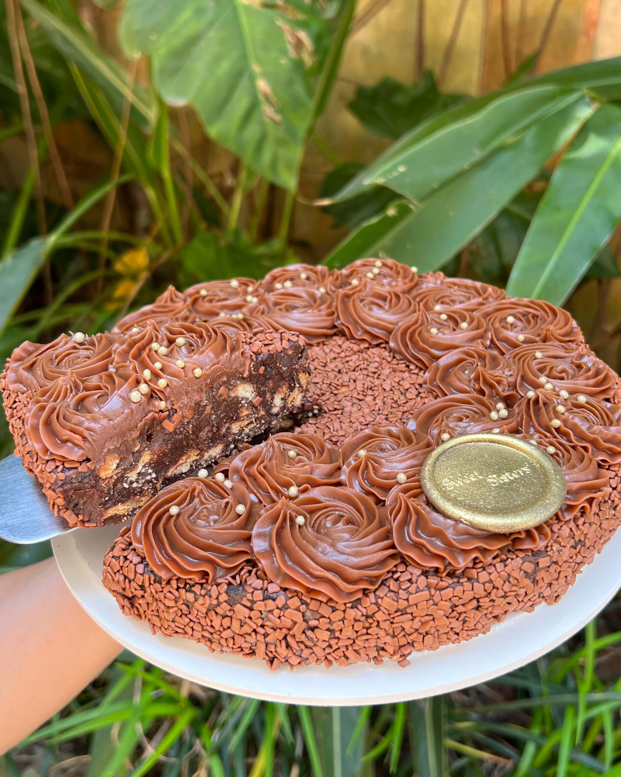 Torta de Palha de Chocolate