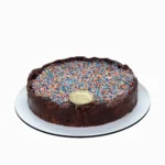Torta Brownie de brigadeiro ao leite com Dragê